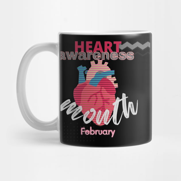 Heart disease awareness month by TeeText